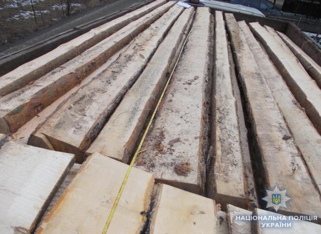 На Рівненщині знову затримали вантажівку з незаконною деревиною (ФОТО)