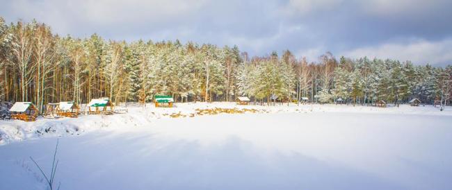 У мережі з`явилися неймовірні сонячні зимові фото озера на Рівненщині 