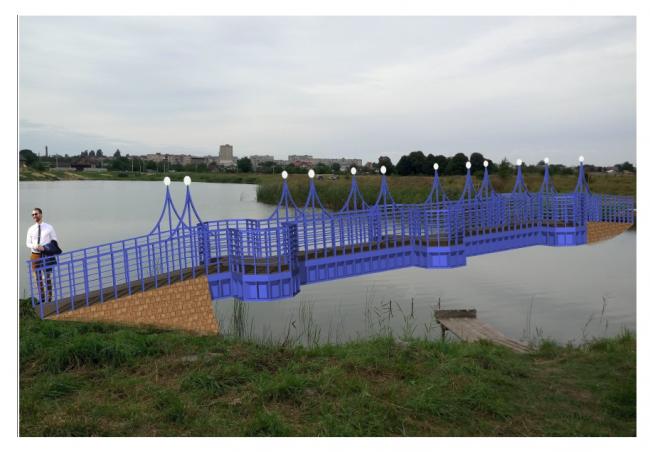На Рівненщині будівництво моста в гідропарку викликало обурення (ФОТО)