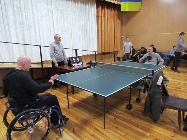 У Рівному відбулися змагання з настільного тенісу серед людей з інвалідністю