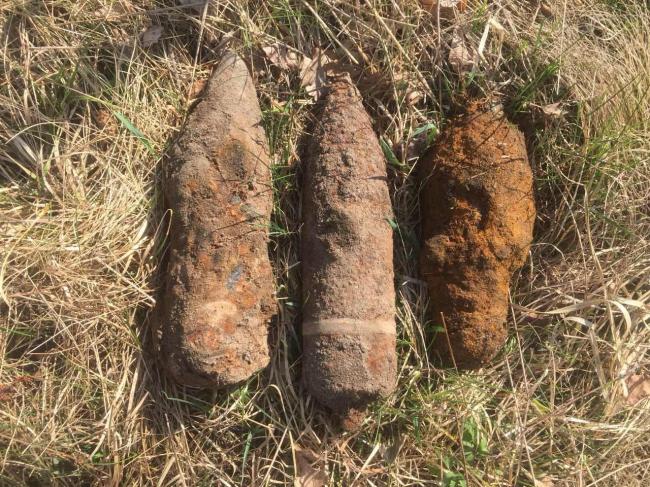 На Рівненщині знешкодили три артилерійські снаряди