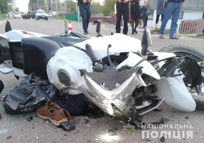 Деталі вчорашньої ДТП із мотоциклістом на Рівненщині (+фото)