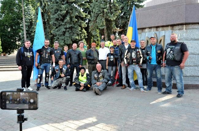 Байкери з Рівненщини приєдналися до акції "Мотопробіг єдності"