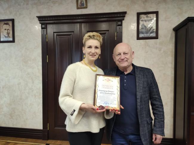 У Рівному голова обласної спілки письменників отримала відзнаку