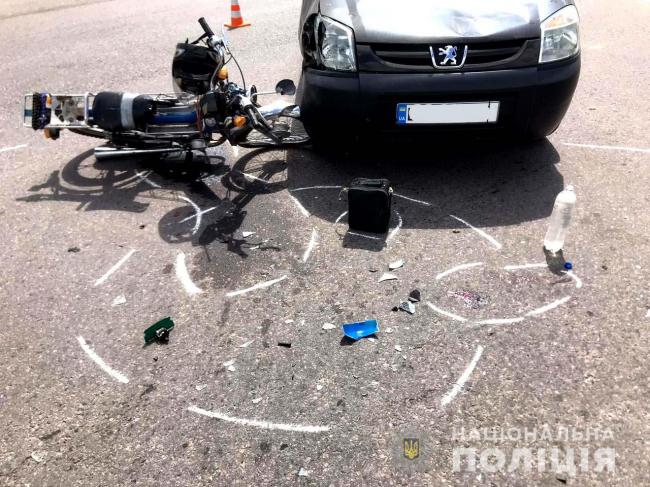 ДТП на Рівненщині: мотоцикліста госпіталізували (ФОТО)