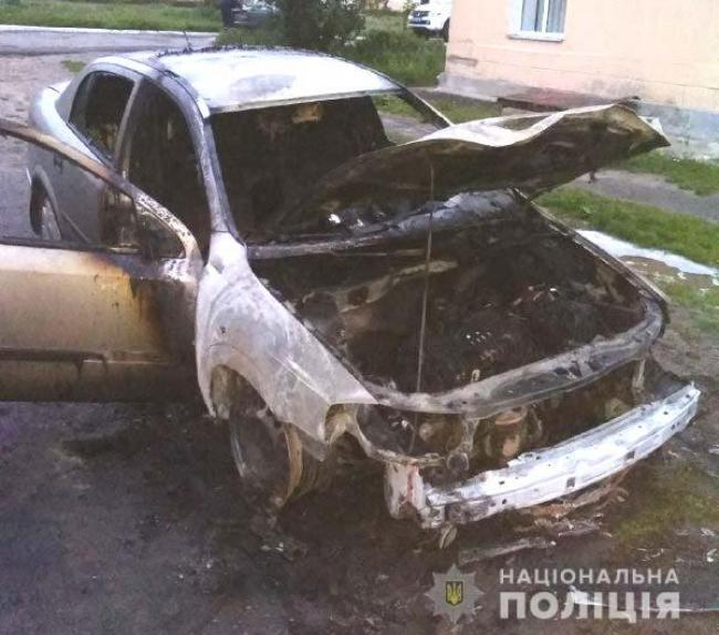 На Рівненщині знову підпал: сьогодні вночі авто підприємця ледь не вибухнуло(ФОТО)