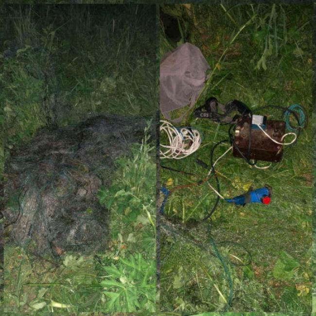 Сітки, електровудки та климня: на Рівненщині викрили браконьєрів
