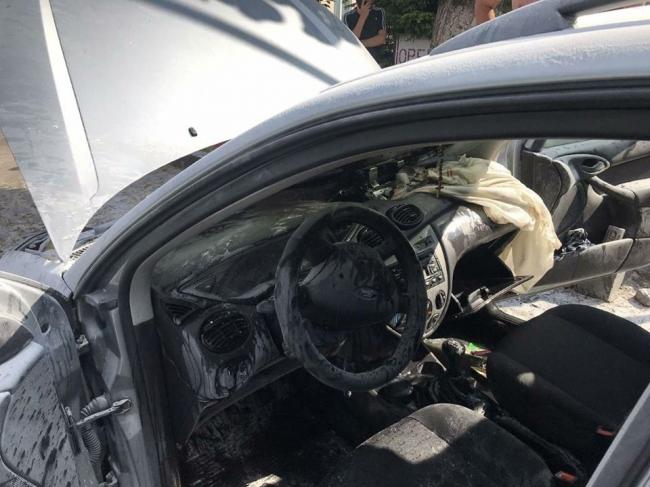 В результаті ДТП на Рівненщині загорівся автомобіль (ФОТО)