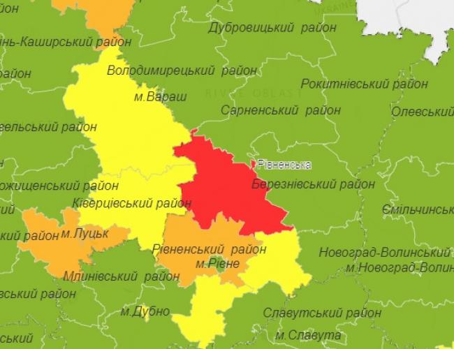 У Костополі «червона», навколо Рівного – «помаранчева»: в області змінився поділ на карантинні зони