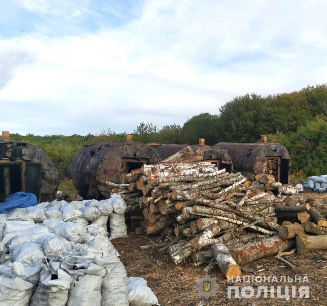 На Рівненщині чоловік нелегально випалював вугілля: виявили більше 20 тонн продукції