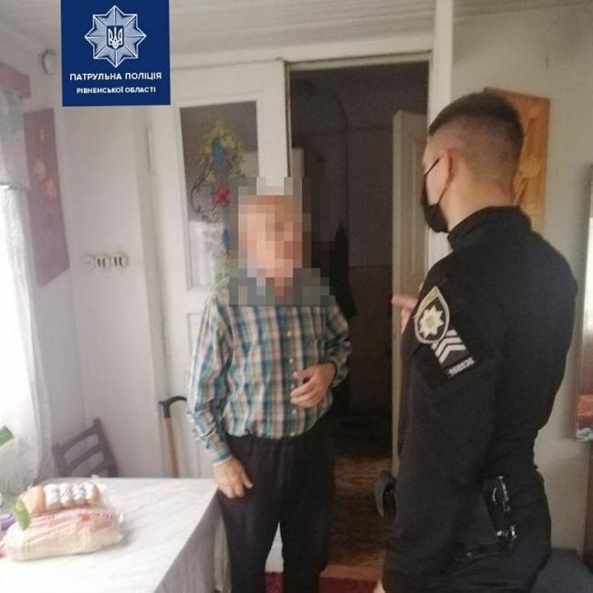 У Рівному дідусь не мав коштів на їжу, тому звернувся до поліції