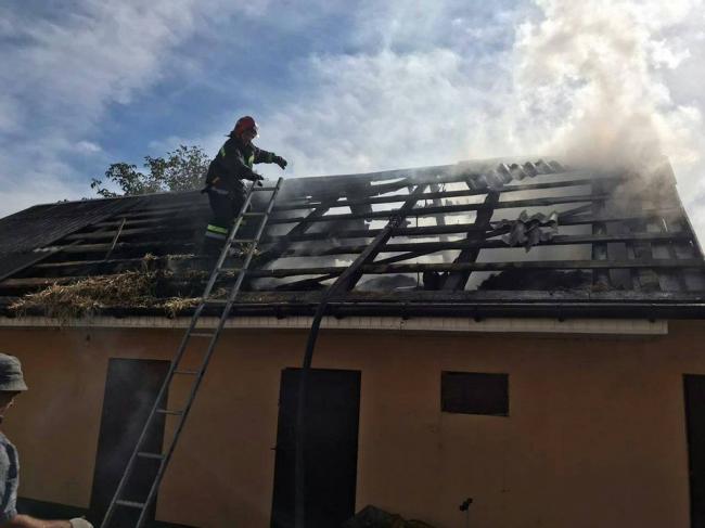 У селі біля Рівного сталась пожежа у приватному господарстві (ФОТО)