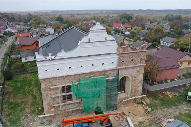 У Острозі показали процес реставрації синагоги з висоти пташиного польоту (ФОТО)