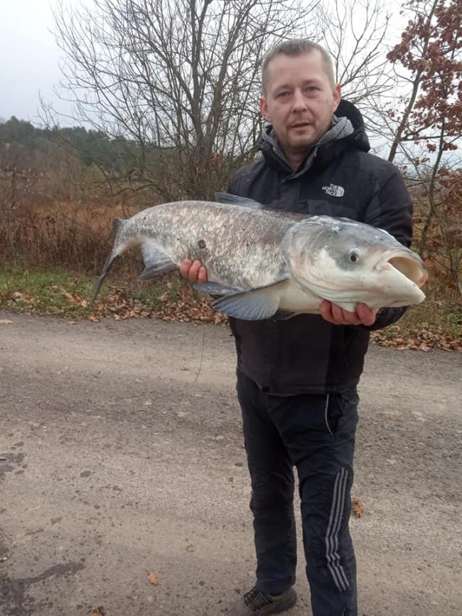 Житель Рівненщини упіймав 11-ти кілограмову рибу (фотофакт)