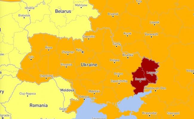 Частина території України потрапила до списку найнебезпечніших напрямків для подорожей