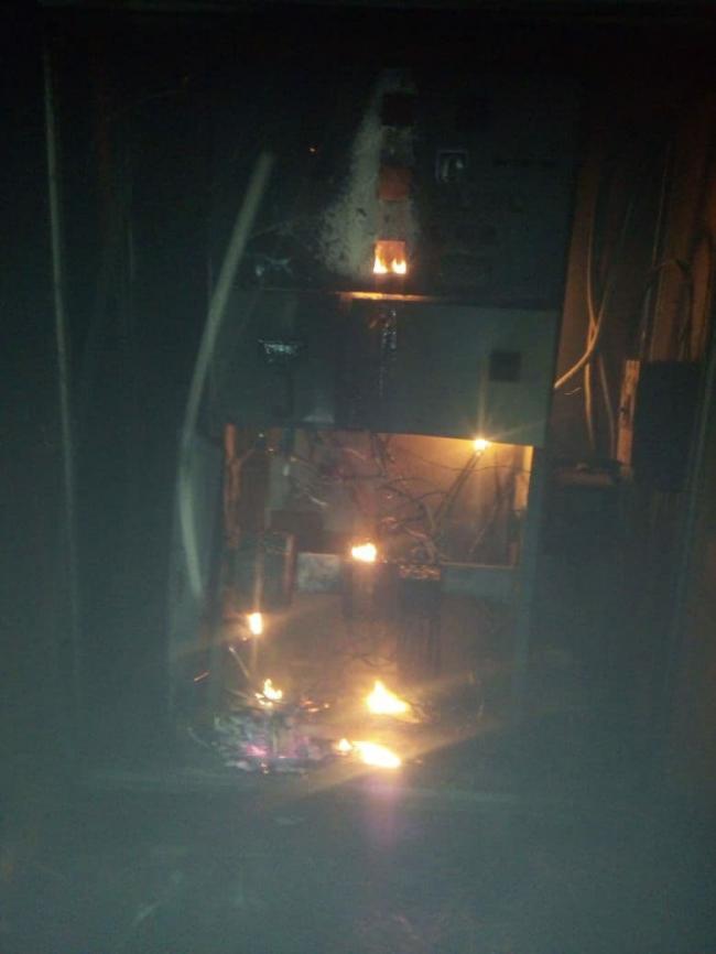 У Сарненському районі спалахнула трансформаторна підстанція