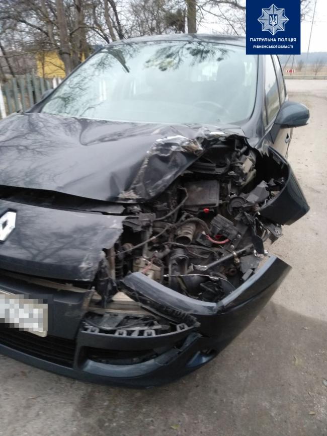 На Рівненщині нетверезий водій потрапив у ДТП і втік з місця події