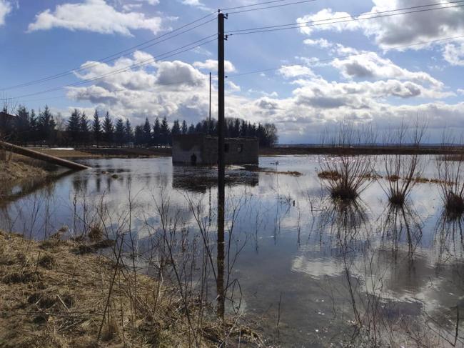 На півночі Рівненщини села підтопило талою водою