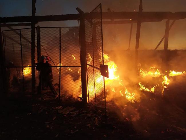 На Рівненщині сталася пожежа: згоріло 5 тонн сіна та соломи