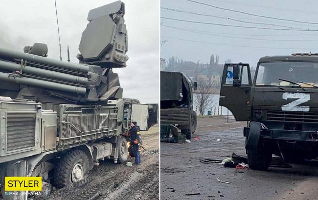 На Миколаївщині українська армія знищила ворожу колону, в якій було майже 800 одиниць техніки