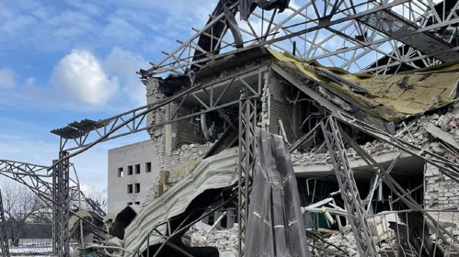 Зруйнована росіянами лікарня в Ізюмі