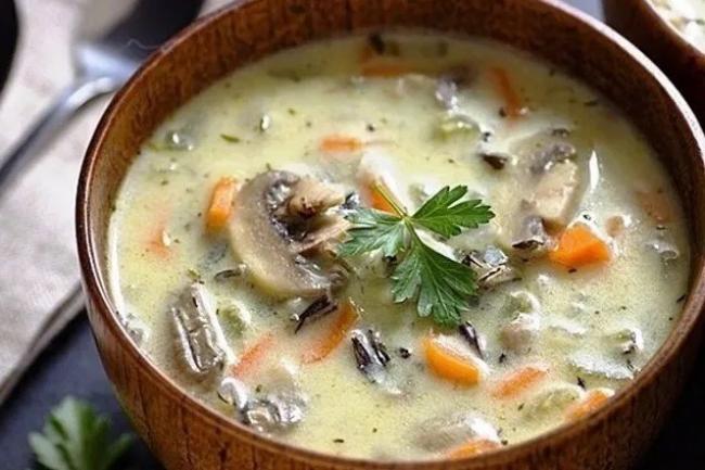 Смачний вершково-грибний суп з куркою: легкий рецепт