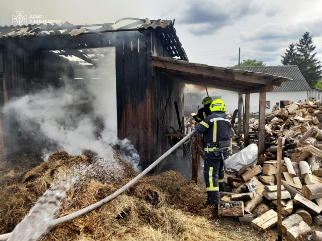 У селі в Рівненському районі від вогню рятували господарську будівлю (ФОТО)