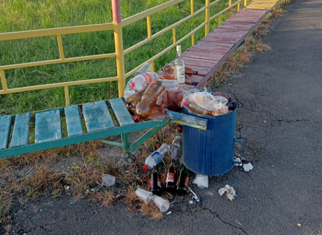 Здолбунівчани залишили купи сміття у зонах відпочинку та понищили клумби (ФОТО)