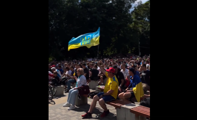 Як рівняни вболівали за збірну України у першому матчі на Євро (ВІДЕО)