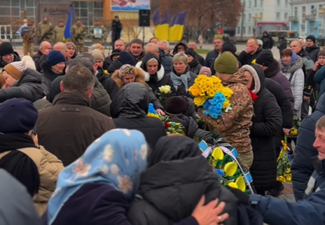 У Рівному попрощалися із Воїном, який помер у лікарні на Харківщині